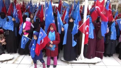 Doğu Türkistanlılardan Zeytin Dalı Harekatı'na Destek