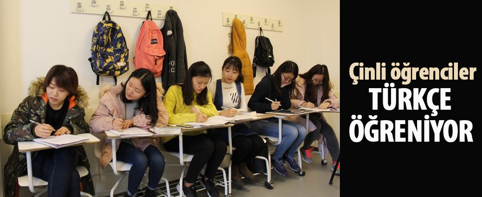 Çinli öğrenciler Türkçe öğreniyor