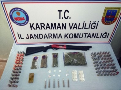 Karaman'da Jandarmadan Uyuşturucu Operasyonu