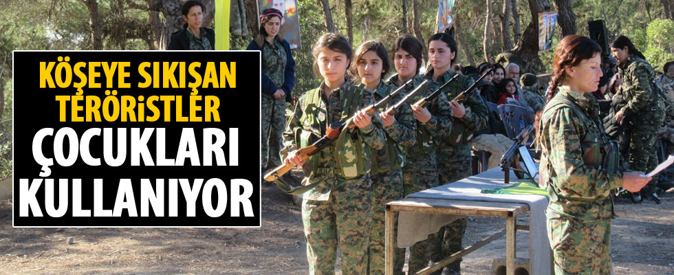 YPG/PKK'nın çocukları kullandığı fotoğraf ortaya çıktı