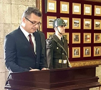 KKTC Başbakanı Erhürman Anıtkabir'de