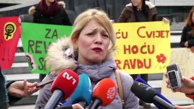 Balkanlar'da 'Dünya Kadınlar Günü' Protestoları