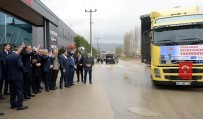 İBRAHIM BURKAY - Bursa İş Dünyası 6 TIR Dolusu Yardım Malzemesini Kilis'e Uğurladı