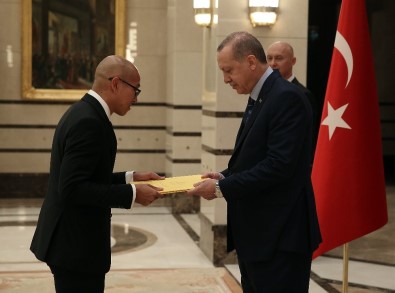 Cumhurbaşkanı Erdoğan'dan Güven Mektubu Kabulü