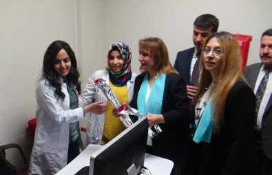 Siirt'te Kadın Sağlık Çalışanlarına Karanfil Dağıtıldı
