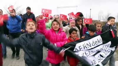 Afrin'deki Mehmetçik'e Öğrencilerden Destek