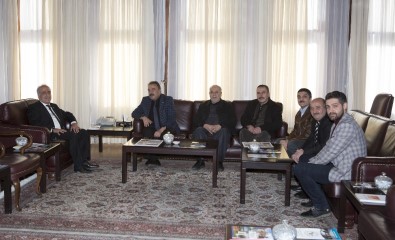 Erzurum Matbaa, Kırtasiye Ve Tabelacılar Esnaf Odası Başkanı Karaca'dan Rektör Çomaklı'ya Ziyaret