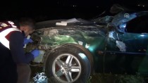 Konya'da Otomobil Şarampole Devrildi Açıklaması 1 Ölü 2 Yaralı