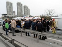 TEM'de çevik kuvvet aracı kaza yaptı! 6 polis yaralandı