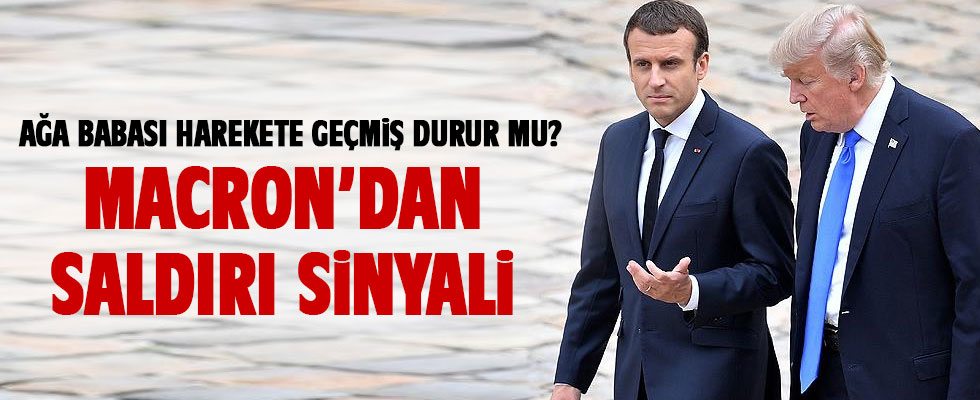 Macron'dan Suriye'ye saldırı sinyali