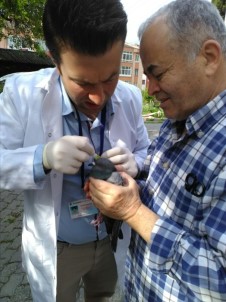 Ayağına Dolanan İple Ağaçta Mahsur Kalan Güvercini Vatandaşlar Kurtardı