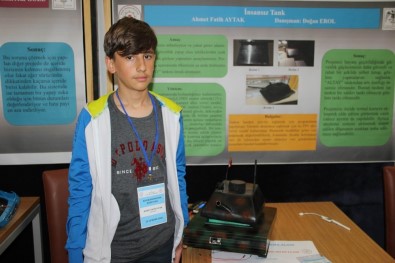 Ortaokul öğrencisinden 'İnsansız Tank' projesi