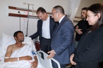 SİİRT VALİSİ - Siirt Valisi Atik Yaralı Korucuları Ziyaret Etti