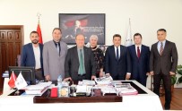 İnşaat Mühendisleri Odası Yeni Yönetiminden Başkan Özakcan'a Ziyaret Haberi