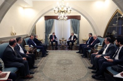Başbakan Yardımcısı Çavuşoğlu, KKTC Cumhurbaşkanı Akıncı İle Görüştü