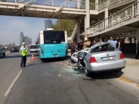 OTOBÜS ŞOFÖRÜ - Kartal'da Düğün Konvoyunda Kaza Açıklaması 1 Ölü, 1 Yaralı