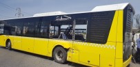 HAFRİYAT KAMYONU - Kayabaşı'nda Hafriyat Kamyonu İETT Otobüsüne Çarptı Açıklaması 2'Si Bebek 5 Yaralı