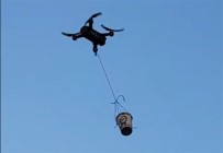 Drone ile çay servisi yapmayı denediler