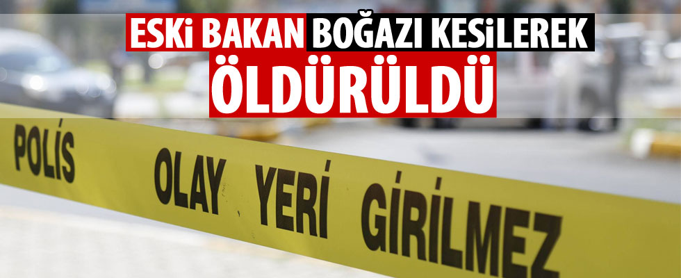 Eski bakan istanbul'da öldürüldü