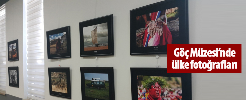 Göç Müzesinde ülke fotoğrafları