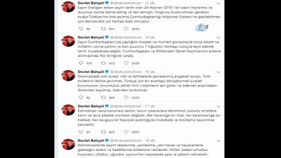 MHP Genel Başkanı Bahçeli Açıklaması