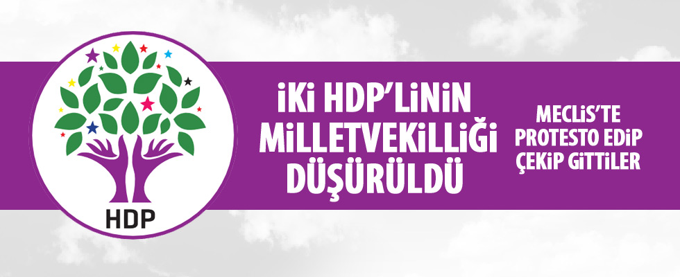 2 HDP'linin milletvekilliği düşürüldü