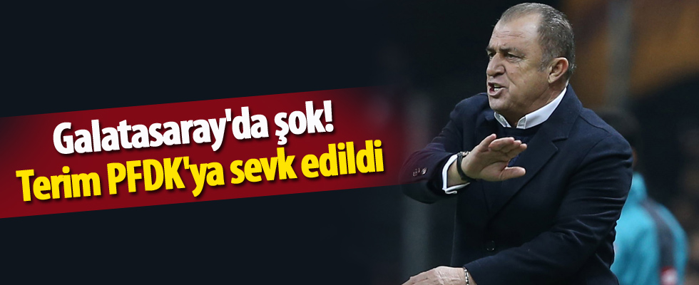 Galatasaray'da şok! Terim PFDK'ya sevk edildi