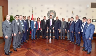 GTB Heyetinden TOBB Başkanı Hisarcıklıoğlu'na Ziyaret