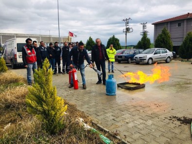 Salihli OSB'de Yangın Tatbikatı Yapıldı