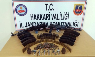 Yüksekova Kırsalında Silah Ve Mühimmat Ele Geçirildi