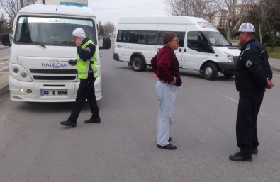 Aksaray'da Toplu Taşıma Araçları Denetlendi