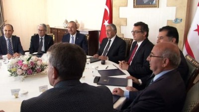 Dışişleri Bakanı Çavuşoğlu'nun, KKTC Parti Başkanları İle Görüşmesi Başladı