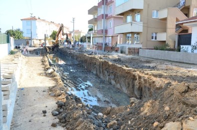 Lapseki'de Kanalizasyon İnşaatı Tamamlandı