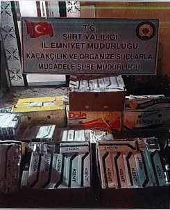 Siirt'te 5 Bin 600 Paket Kaçak Sigara Ele Geçirildi