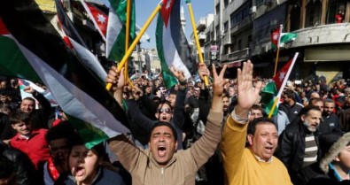 Ürdün'de Gazze'ye Destek Yürüyüşü