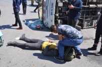 JANDARMA ALAY KOMUTANLIĞI - Manisa'da Askerleri Taşıyan Midibüs Tırla Çarpıştı Açıklaması 25 Asker Yaralı