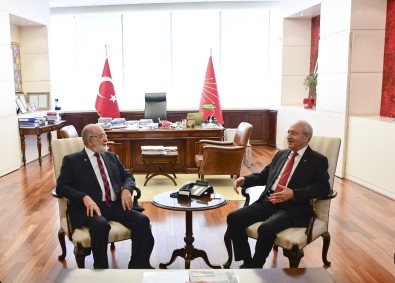 Kılıçdaroğlu, SP Genel Başkanı Karamollaoğlu İle Görüştü