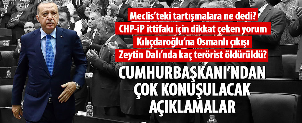 Cumhurbaşkanı Erdoğan'dan önemli açıklamalar