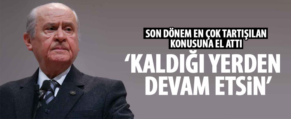 Devlet Bahçeli'den derbi açıklaması