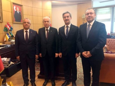 MHP'li Başkanlar Bahçeli'yi Ziyaret Etti