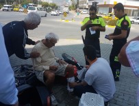 TOSMUR - Motosikletin Altında Kalan Yaşlı Adam Yaralandı