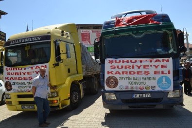 Şuhut'tan Afrin'e 4 Tır Yardım