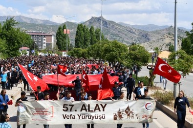 Tunceli'de '57. Alay Vefa Yürüyüşü'