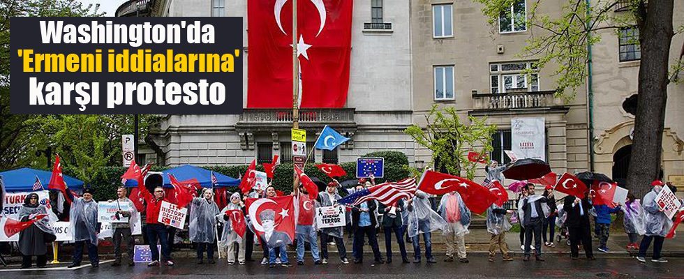 Washington'da 'Ermeni İddialarına' karşı protesto