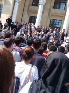 Gazi Üniversitesinde Öğrencilerden Eylem