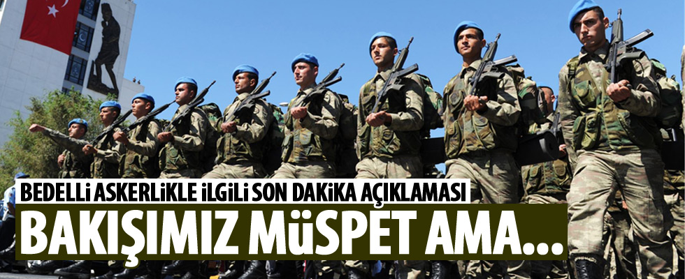 Başbakan Yıldırım'dan bedelli askerlik açıklaması