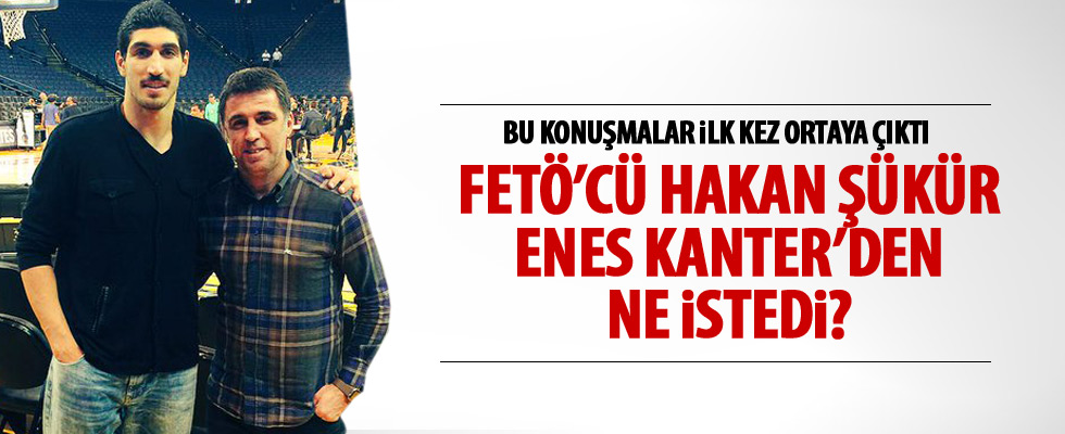 Hakan Şükür ile Enes Kanter'in konuşması