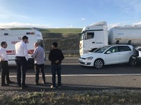 Horasan'da Trafik Kazası Açıklaması 2 Yaralı