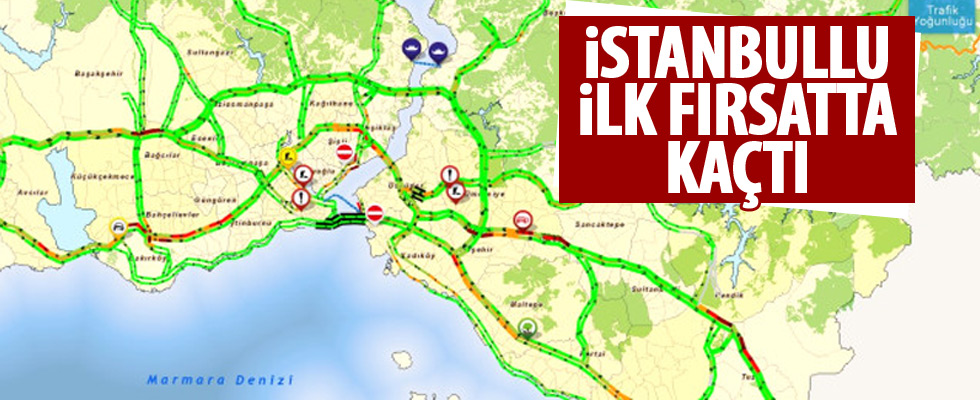 İstanbul boşaldı