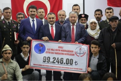 Türk Silahlı Kuvvetleri Güçlendirme Vakfı'ndan Develi İlçe Milli Eğitim Müdürlüğü'ne Altın Madalya Beratı
